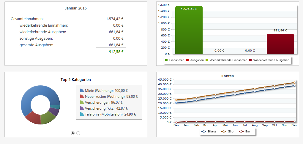 Ab Version 11 steht das Dashboard zur Verfügung.