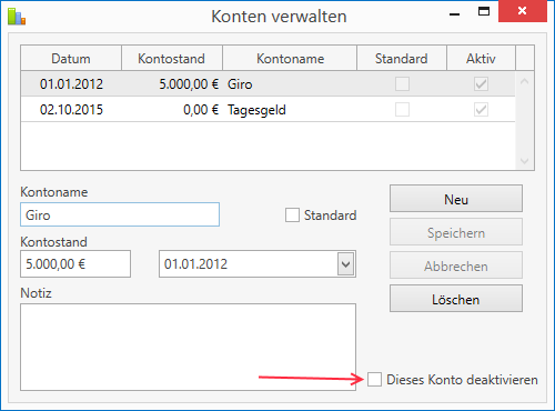 Anstatt ein Konto zu löschen, kann man es nun einfach deaktivieren