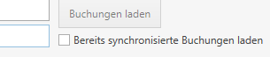 Buchungen aus der Web-App erneut laden.