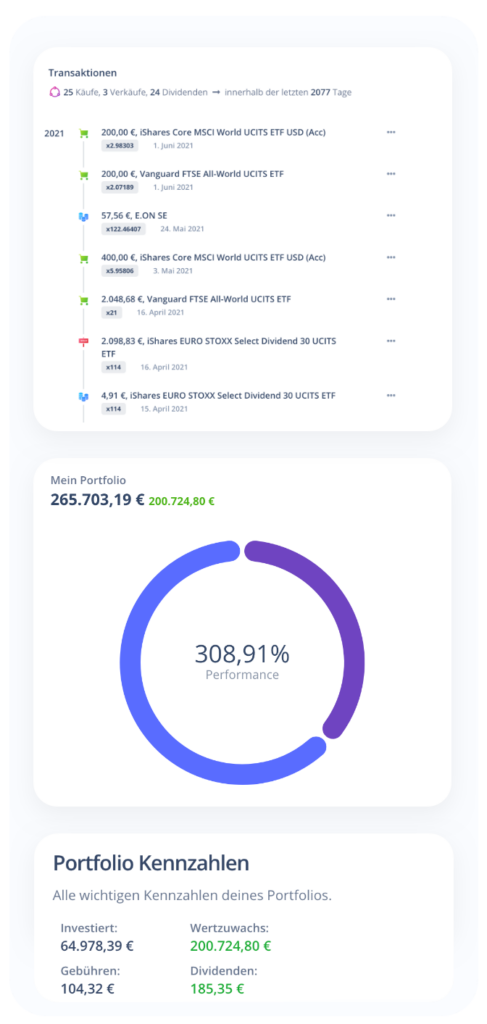 tinywallet - portfolio tracking app